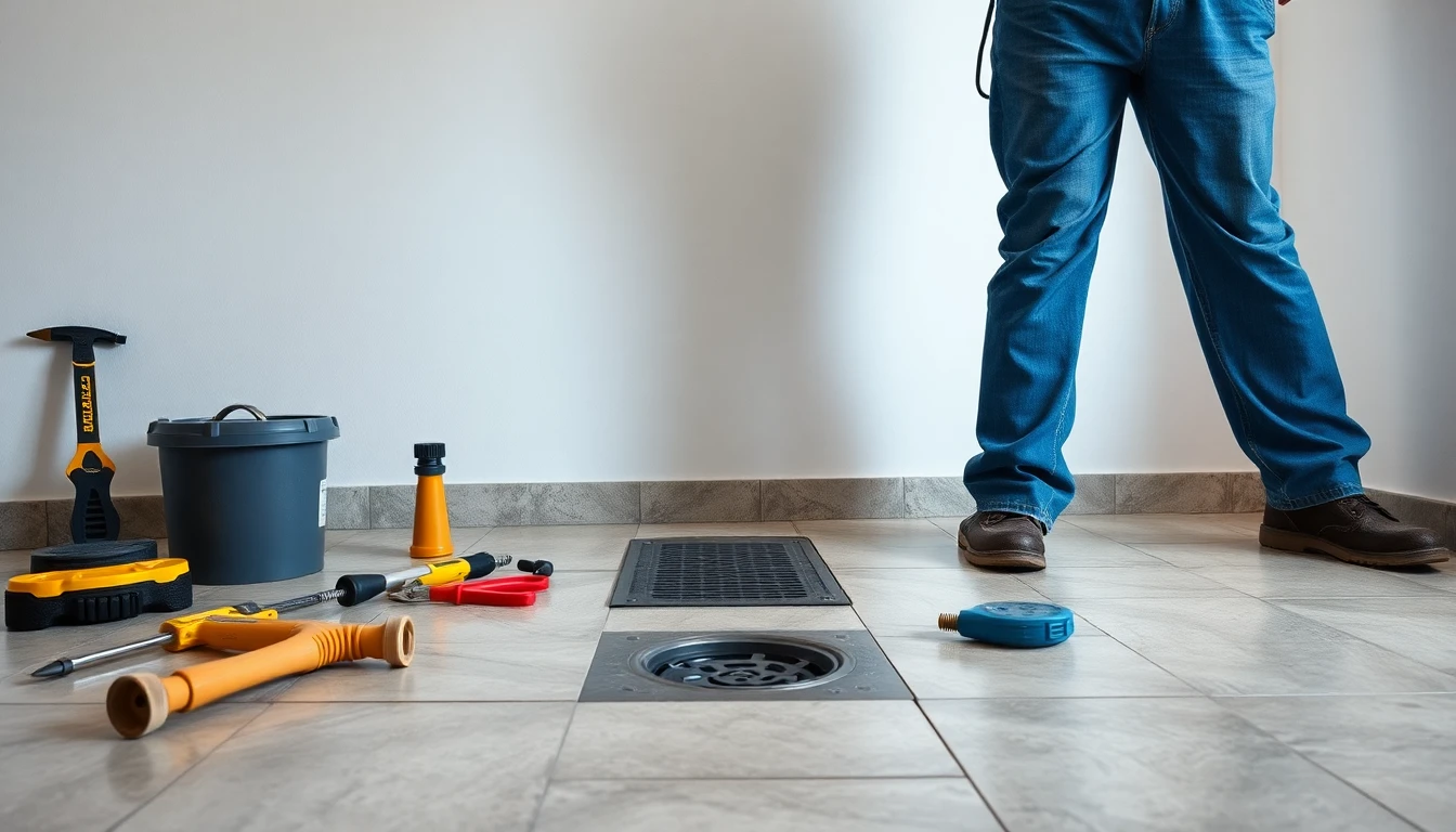 Interior Drain Tile Installation